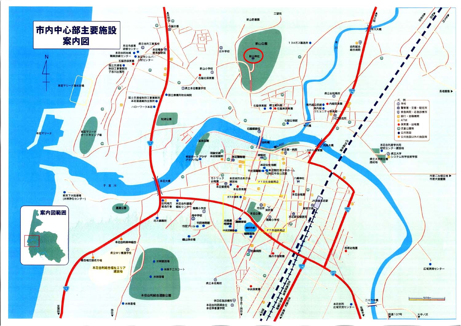 図：新山神社マップ