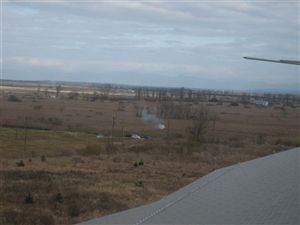 画像：南部排水機場展望室からの監視状況