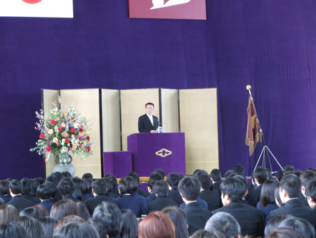 画像 : 県立橫手高等学校卒業証書授与式の様子3