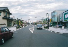写真:施工後の通町