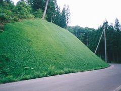 写真：芝生のような法面