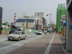 写真：広くなり見通しの良い歩道