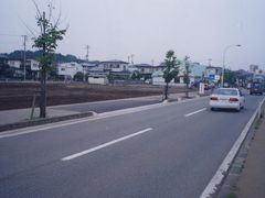 写真:施工が終わった道