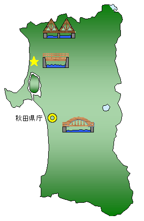 図：木橋の地図