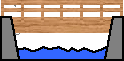 図：林道母体橋（鋼・集成材複合単純鋼床版桁橋