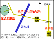 地図：塚須沢集落までの道のり
