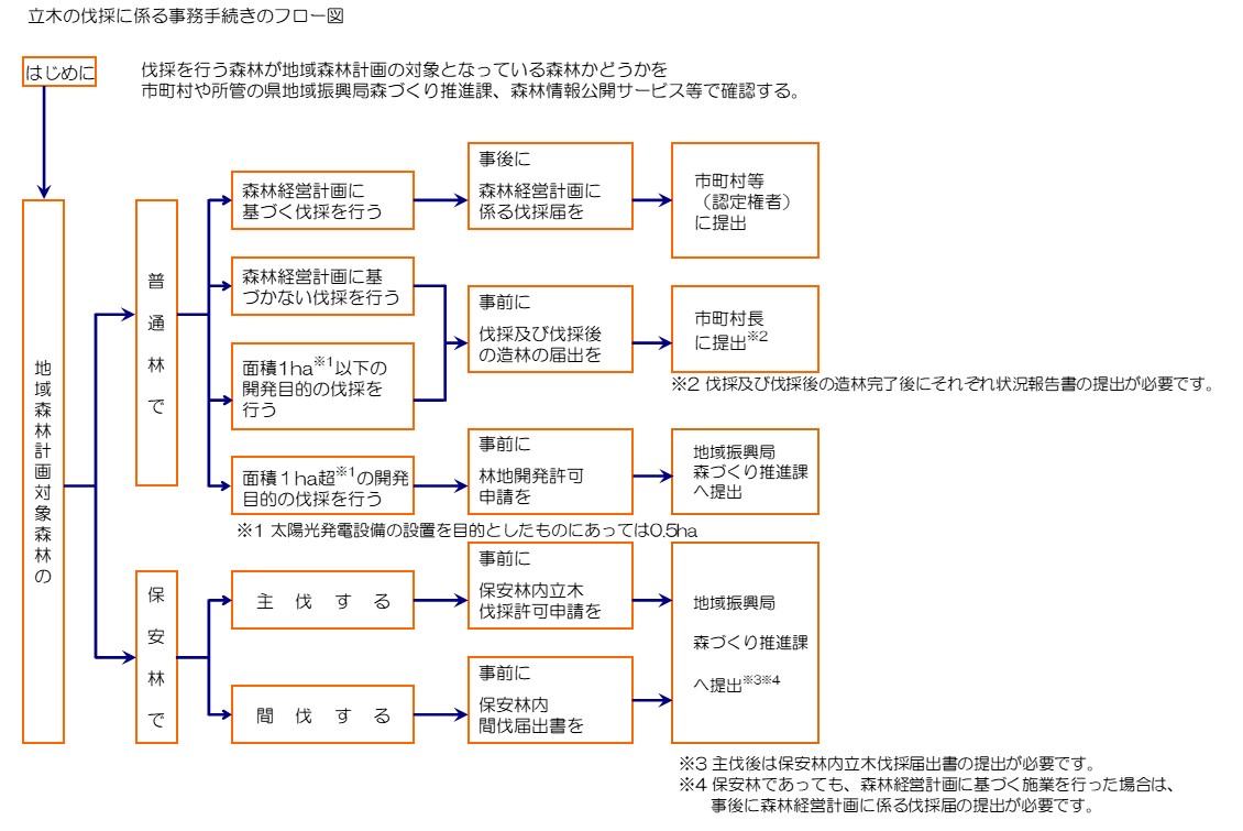 伐採手続きフロー