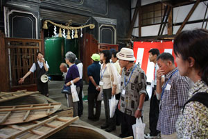 画像：酒蔵の和釜