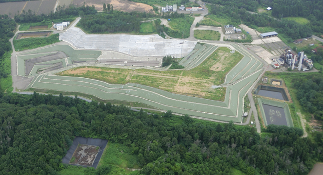 写真：能代産業廃棄物処理センター全景