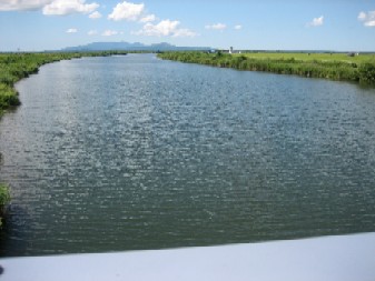 写真：馬場目川大橋（９月２日）