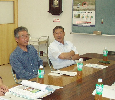 画像:副会長と理事長
