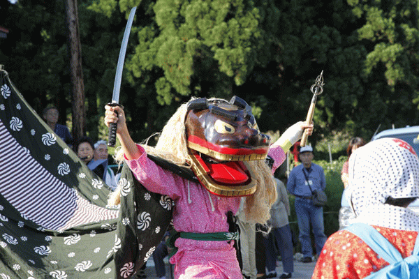 写真：八沢木獅子舞5