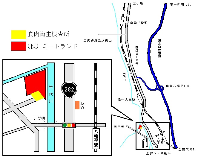 図：交通案内図