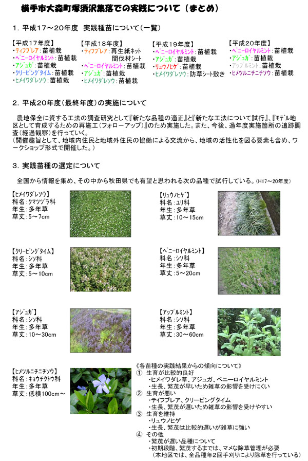 図：塚須沢集落での実践についてのまとめ