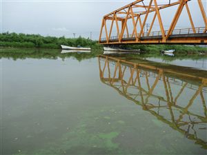 写真：馬踏川河口（８月２日）