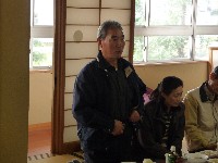 画像：塚須沢集落佐藤会長