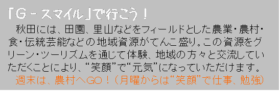 文字：G-スマイルの説明