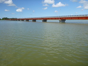 写真：９月１２日　大潟橋