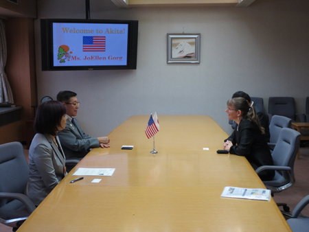 画像：駐札幌アメリカ合衆国総領事館主席領事表敬訪問