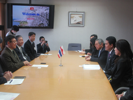 画像 : タイ王国特命全権大使の表敬訪問の様子3