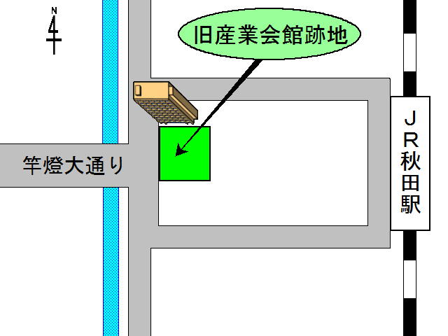 画像 : 旧産業会館跡地 案内図