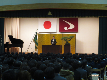画像 : 県立秋田中央高等学校卒業証書授与式の様子4