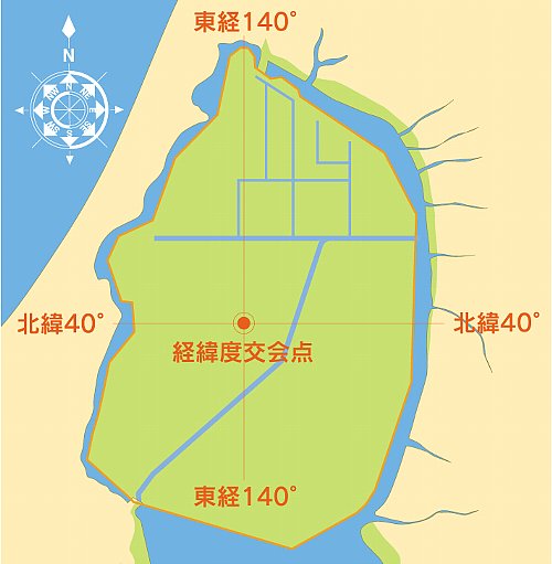 図:八郎潟の様子