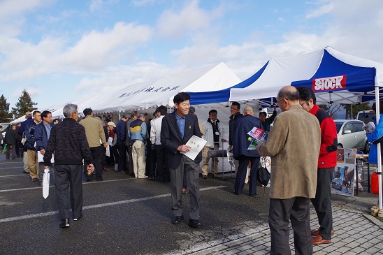 写真:資材展示コーナー