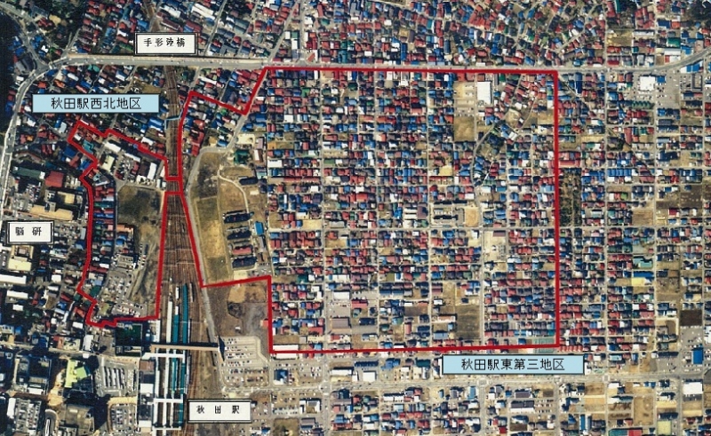 写真:土地区画整備「施工前」