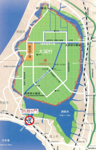 現在の八郎潟調整池の水位 防潮水門の放流状況がわかります 美の国あきたネット 現在の八郎潟調整池の水位 防潮水門の放流状況がわかります 美の国あきたネット