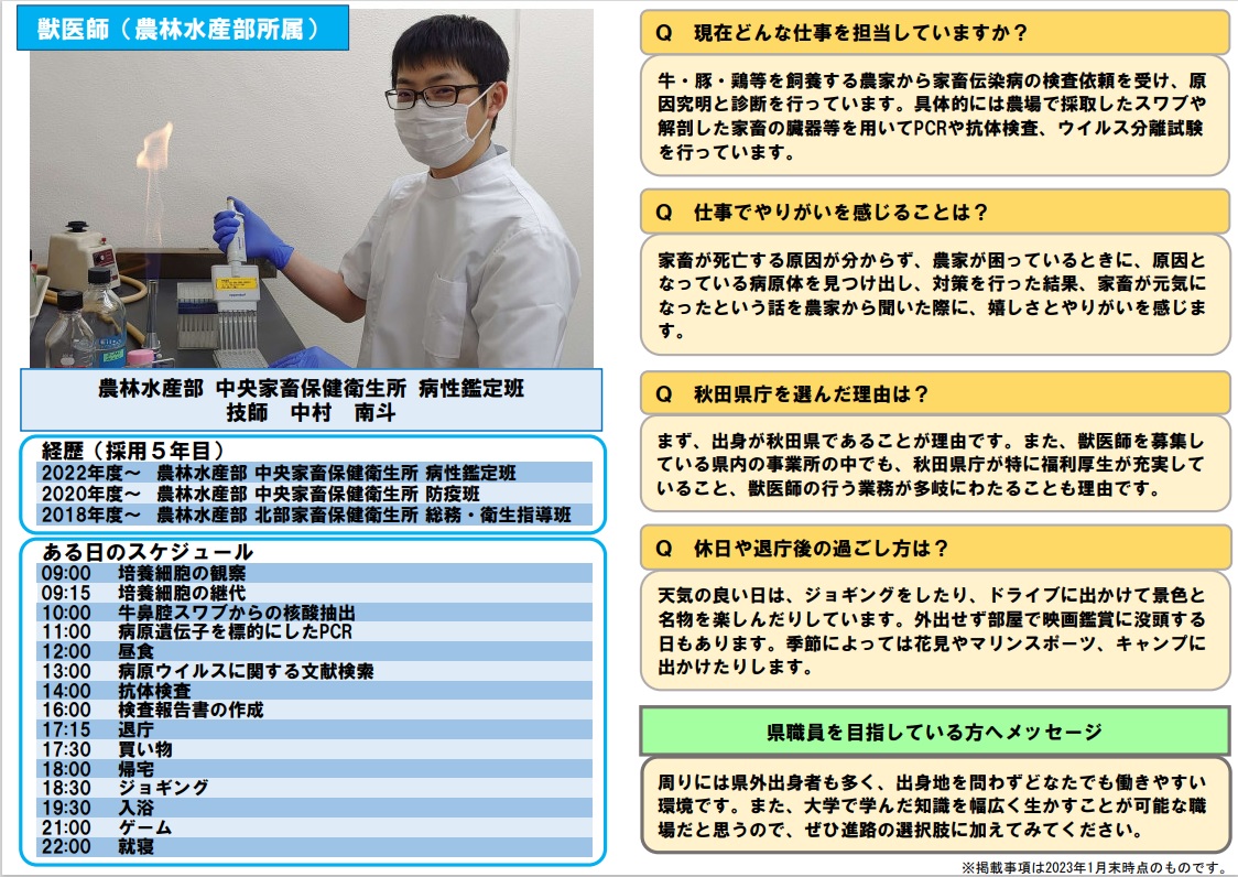 獣医師職員インタビュー