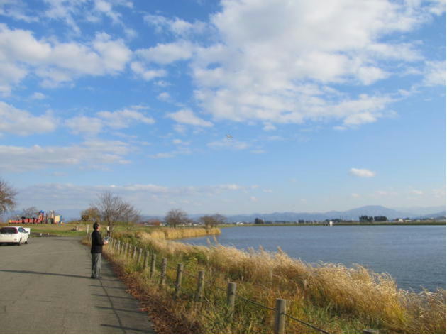 ため池での実技演習