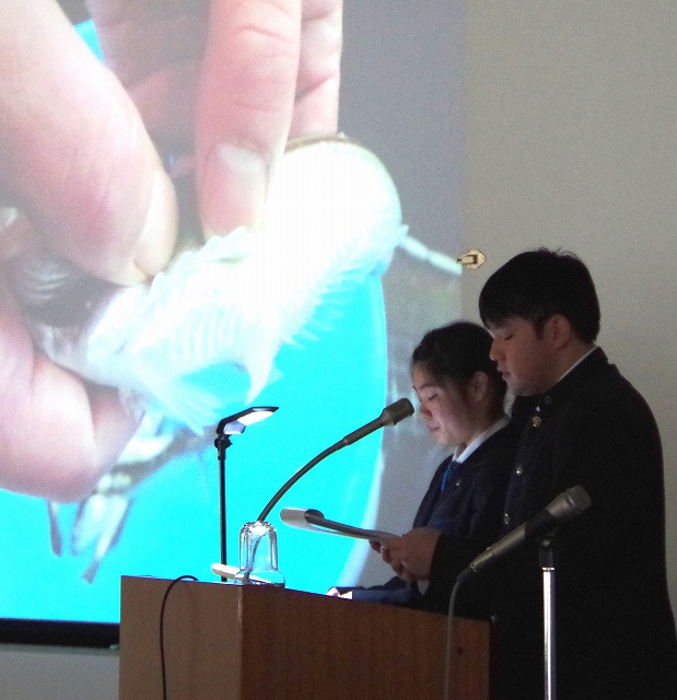 写真　秋田県立男鹿海洋高等学校　海洋科発表