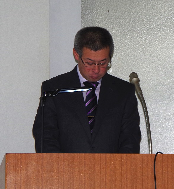写真 発表秋田県漁協北部総括支所 菊池博之氏