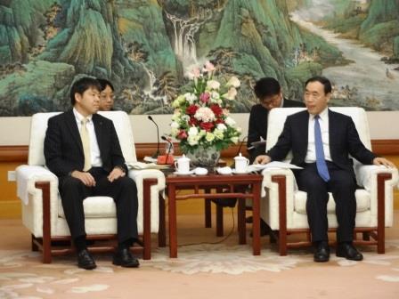 中島副知事と天津市副市長の会談