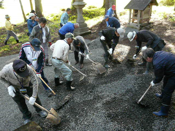 土沢地域　土沢神社保全活動１