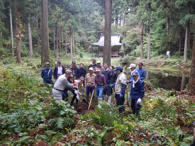 記念植樹状況