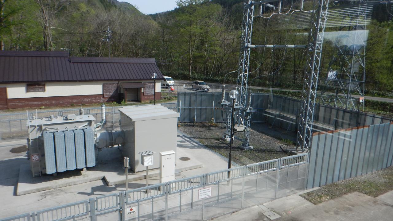 屋外変電所全景