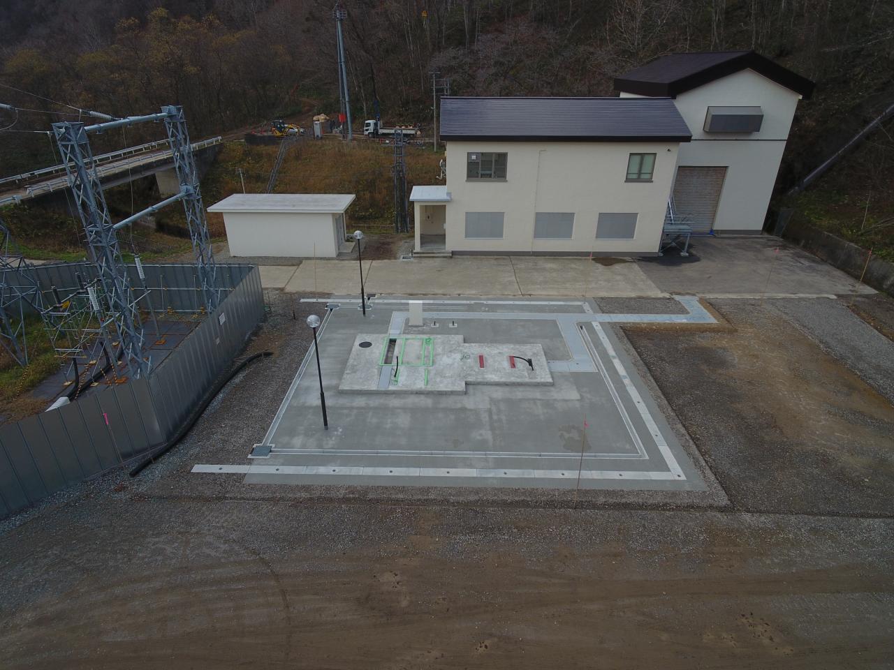 屋外機器基礎完成