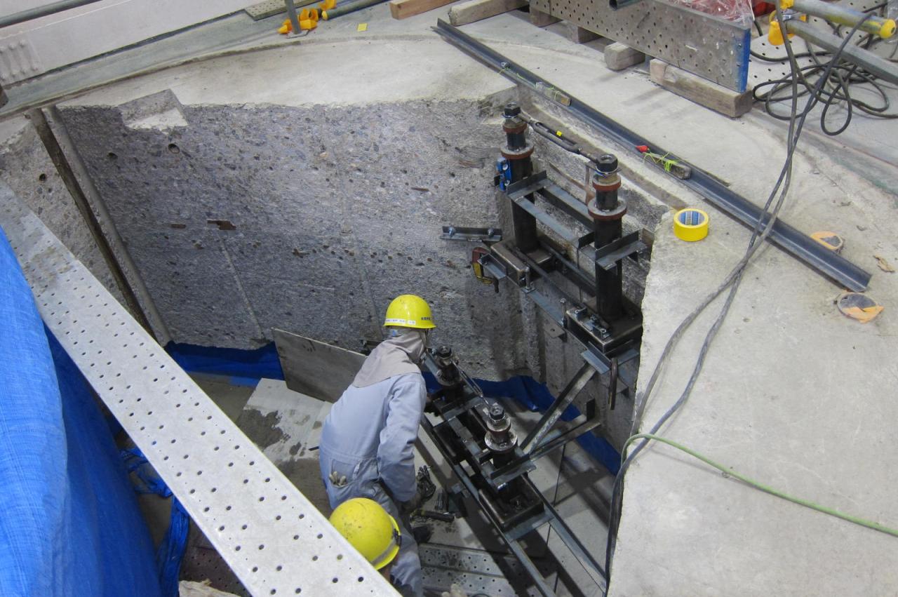 発電機基礎施工