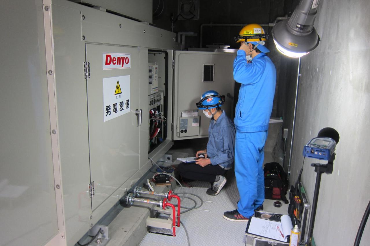 非常用発電設備試験状況