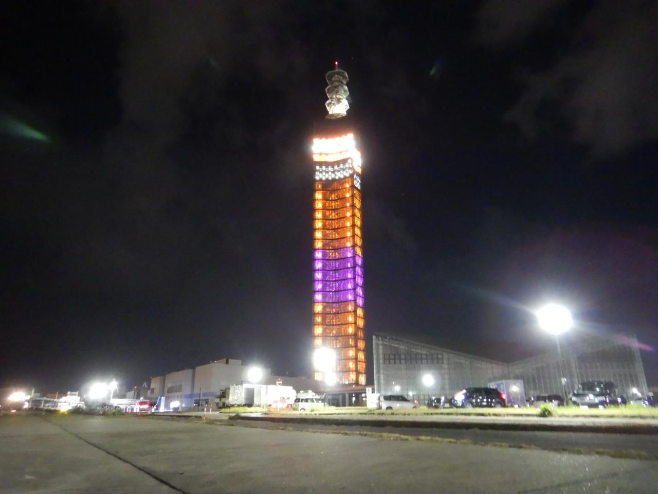 道の駅秋田港ライトアップ