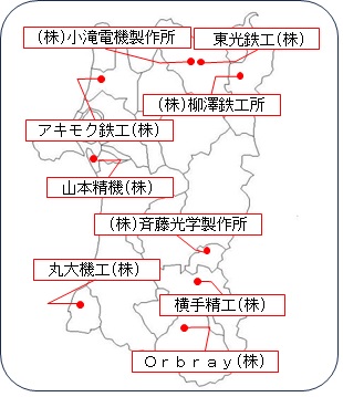リーディングカンパニー地図