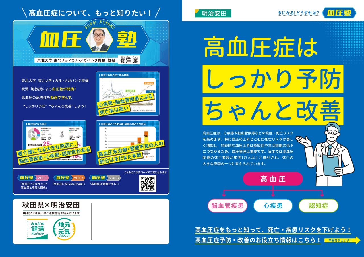 高血圧症予防チラシ　表紙