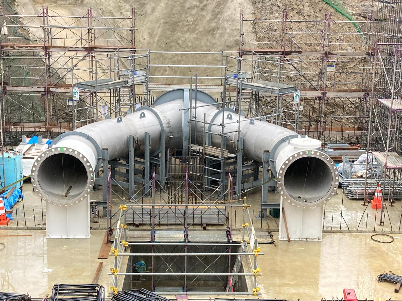 成瀬発電所 水圧鉄管製作据付工事 | 美の国あきたネット