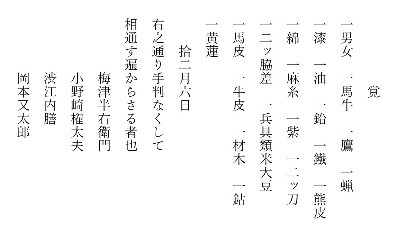 〔東成瀬資料・翻刻文〕01_御制札場掲示文案