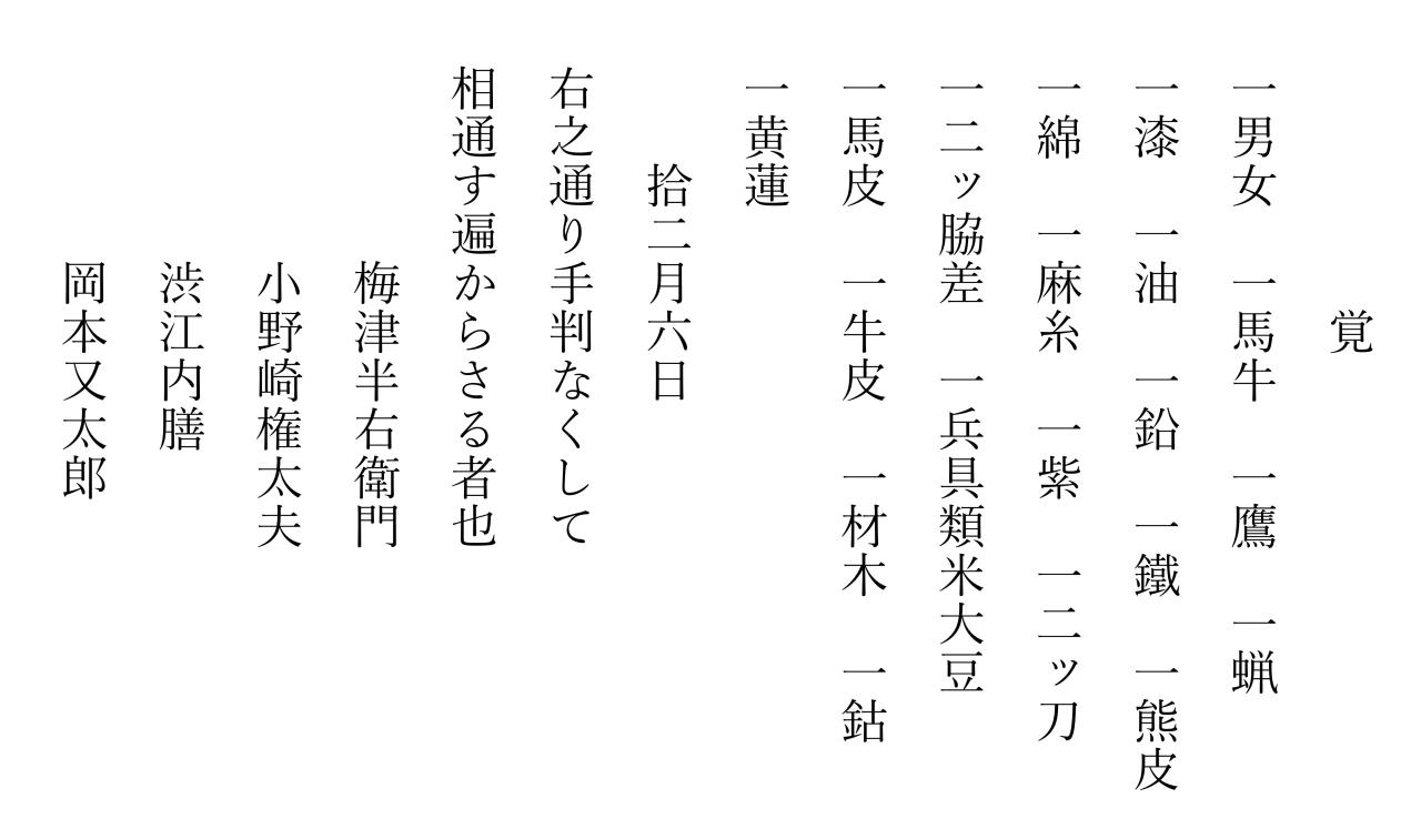 〔東成瀬資料・翻刻文〕01_御制札場掲示文案