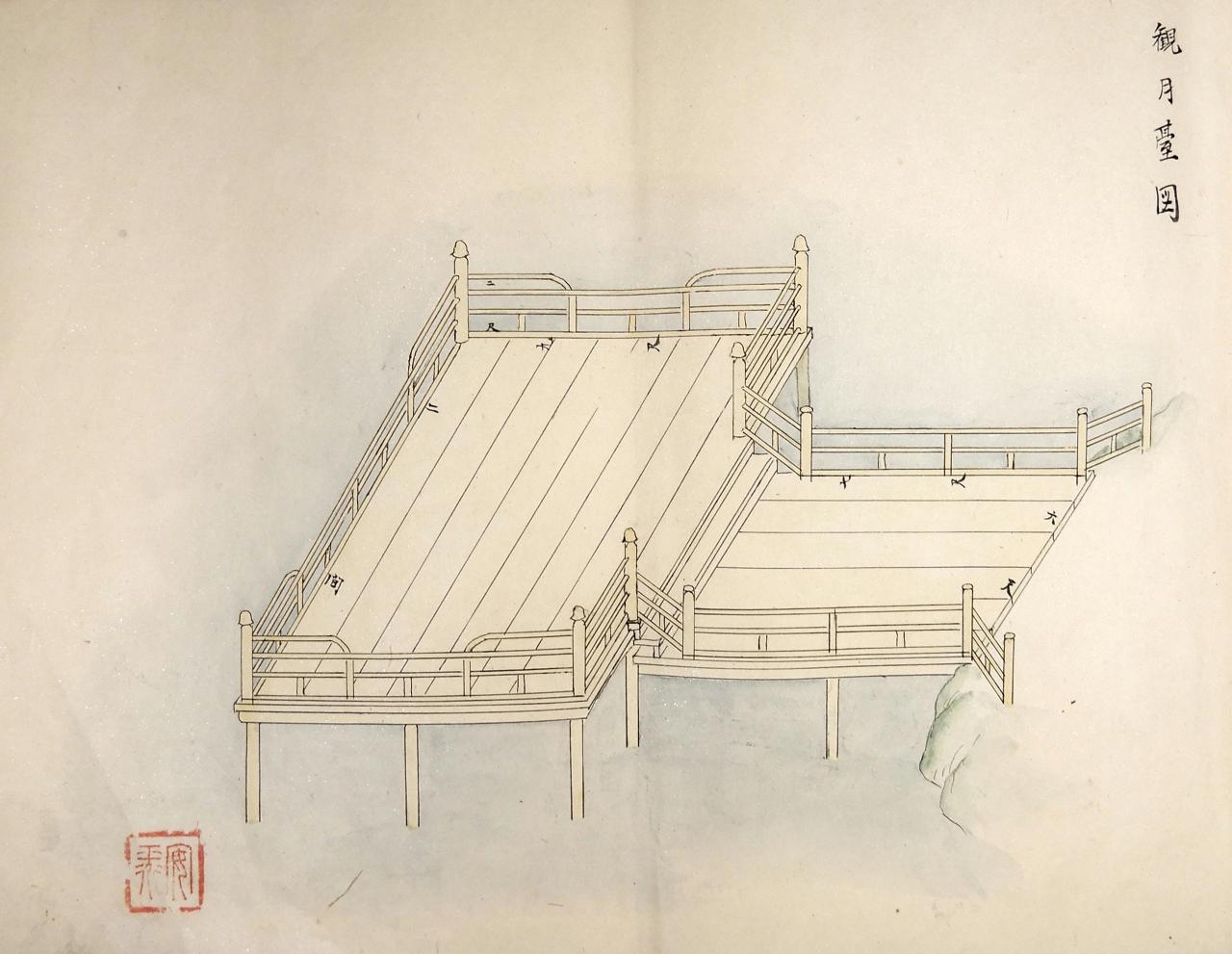 (33)観月台図