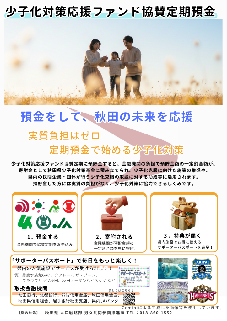 少子化対策応援ファンド協賛定期預金