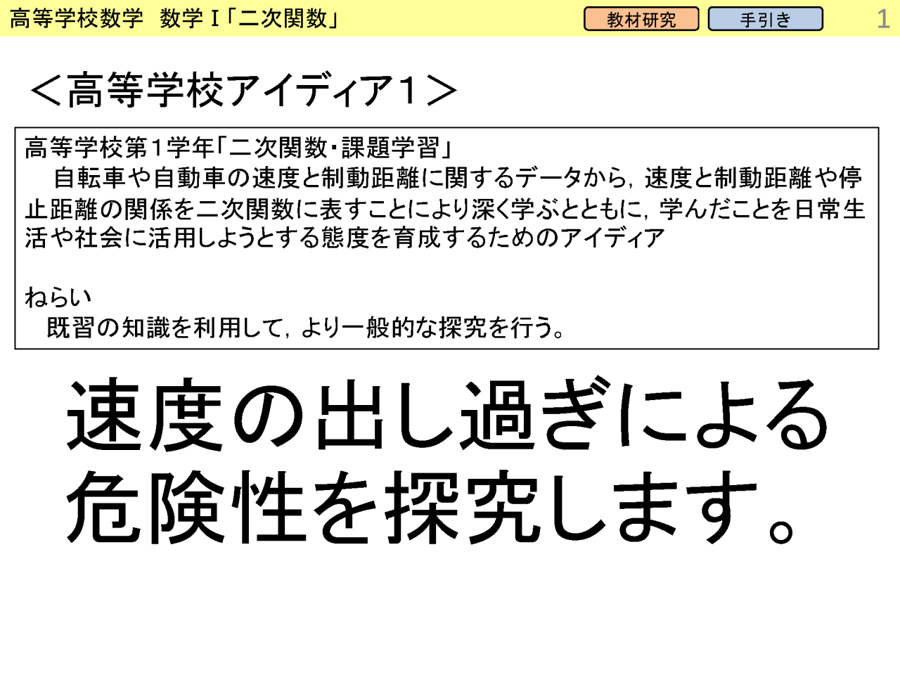 「体感する」二次関数